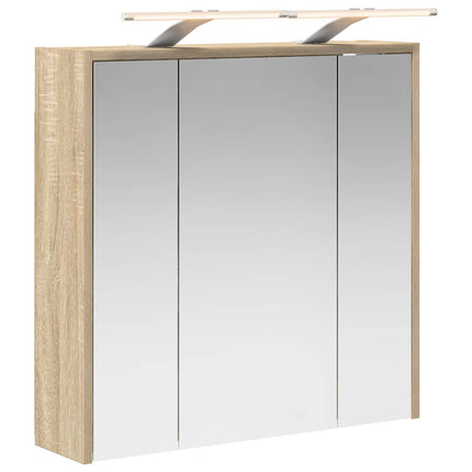 Badeværelsesspejlskab Sonoma eg 63,5 x 16 x 62,5 cm