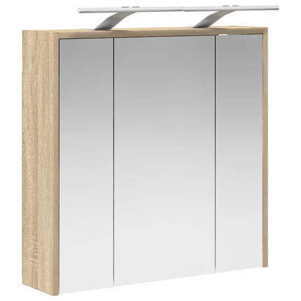 Badeværelsesspejlskab Sonoma eg 63,5 x 16 x 62,5 cm