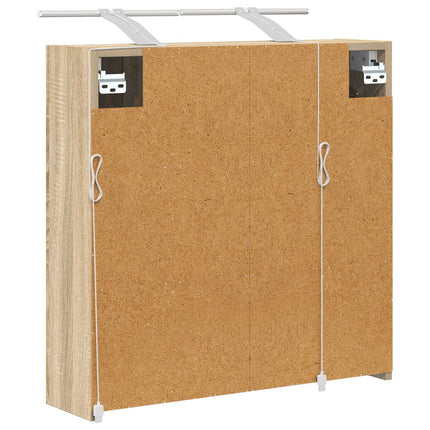 Badeværelsesspejlskab Sonoma eg 63,5 x 16 x 62,5 cm