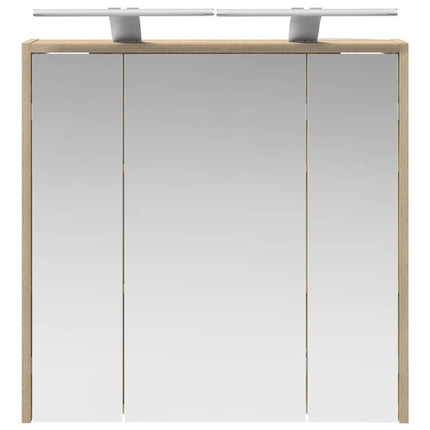 Badeværelsesspejlskab Sonoma eg 63,5 x 16 x 62,5 cm