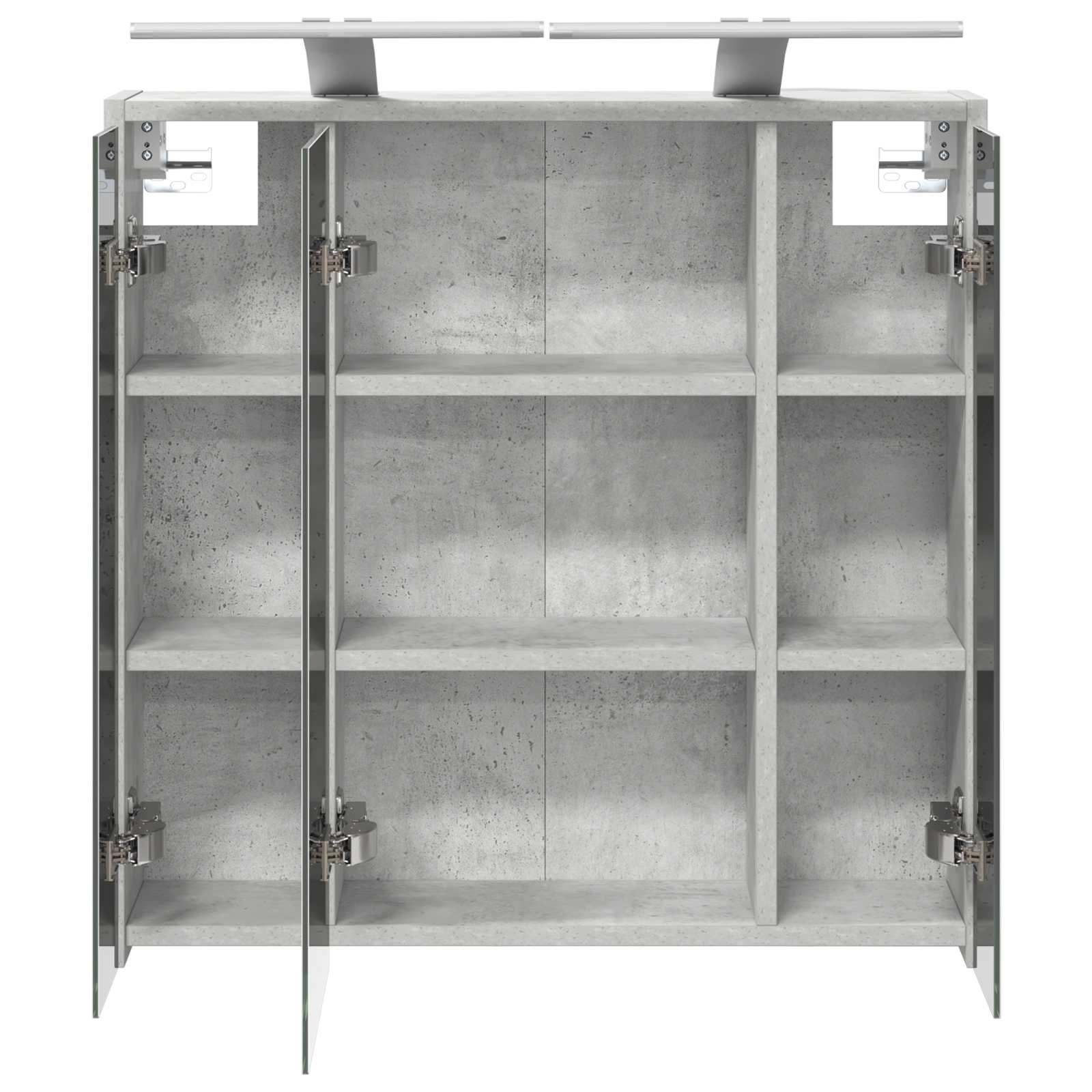 Badeværelsesspejlskab Beton Grå 63,5 x 16 x 62,5 cm