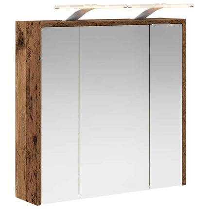 Badeværelsesspejlskab Gammelt træ 63,5 x 16 x 62,5 cm