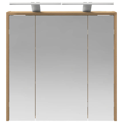 Badeværelsesspejlskab Artisan-eg 63,5 x 16 x 62,5 cm
