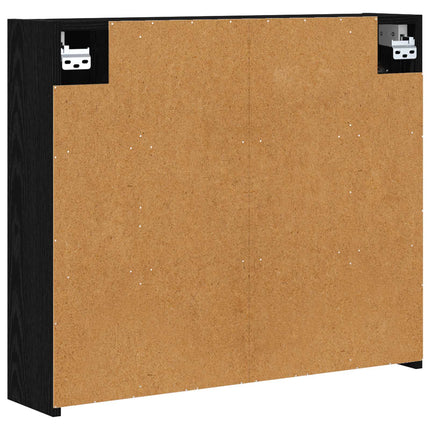 Badeværelsesspejlskab Sort eg 73,5 x 16 x 62,5 cm