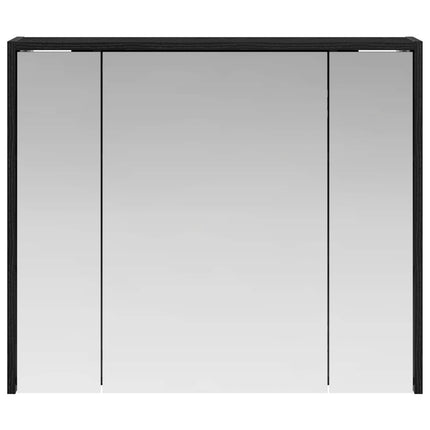Badeværelsesspejlskab Sort eg 73,5 x 16 x 62,5 cm