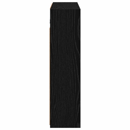 Badeværelsesspejlskab Sort eg 73,5 x 16 x 62,5 cm