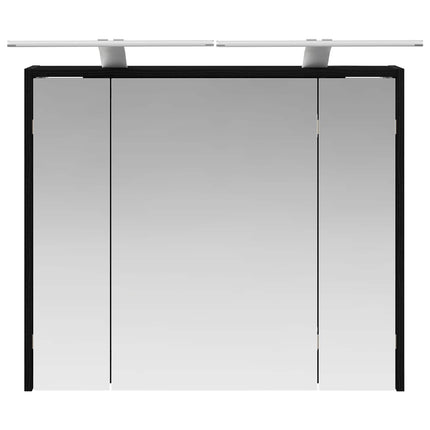 Badeværelsesspejlskab Sort eg 73,5 x 16 x 62,5 cm