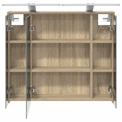 Badeværelsesspejlskab Sonoma eg 73,5 x 16 x 62,5 cm