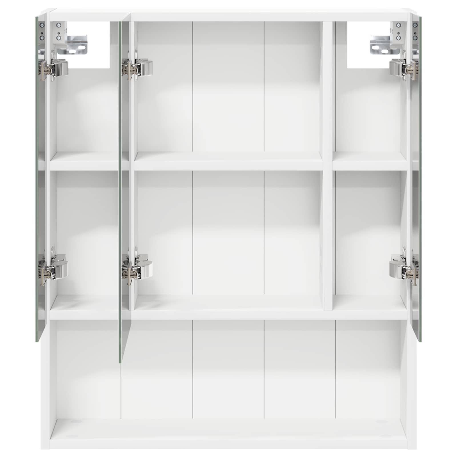 Badeværelsesspejlskab Hvid 60 x 14.5 x 70 cm Konstrueret træ