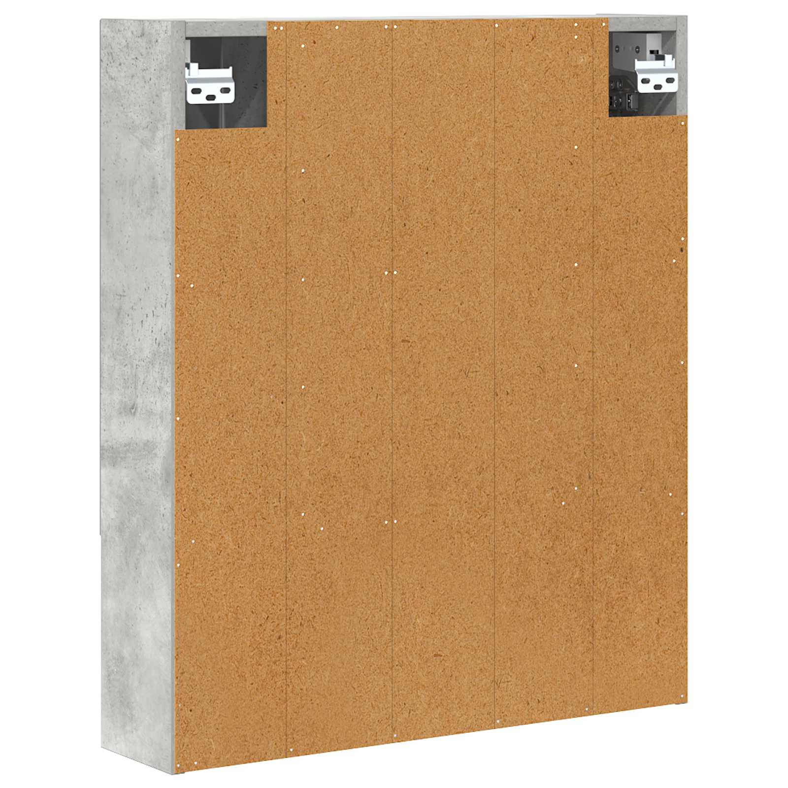 Badeværelsesspejlskab med hylde Beton Grå 60 x 14.5 x 70 cm