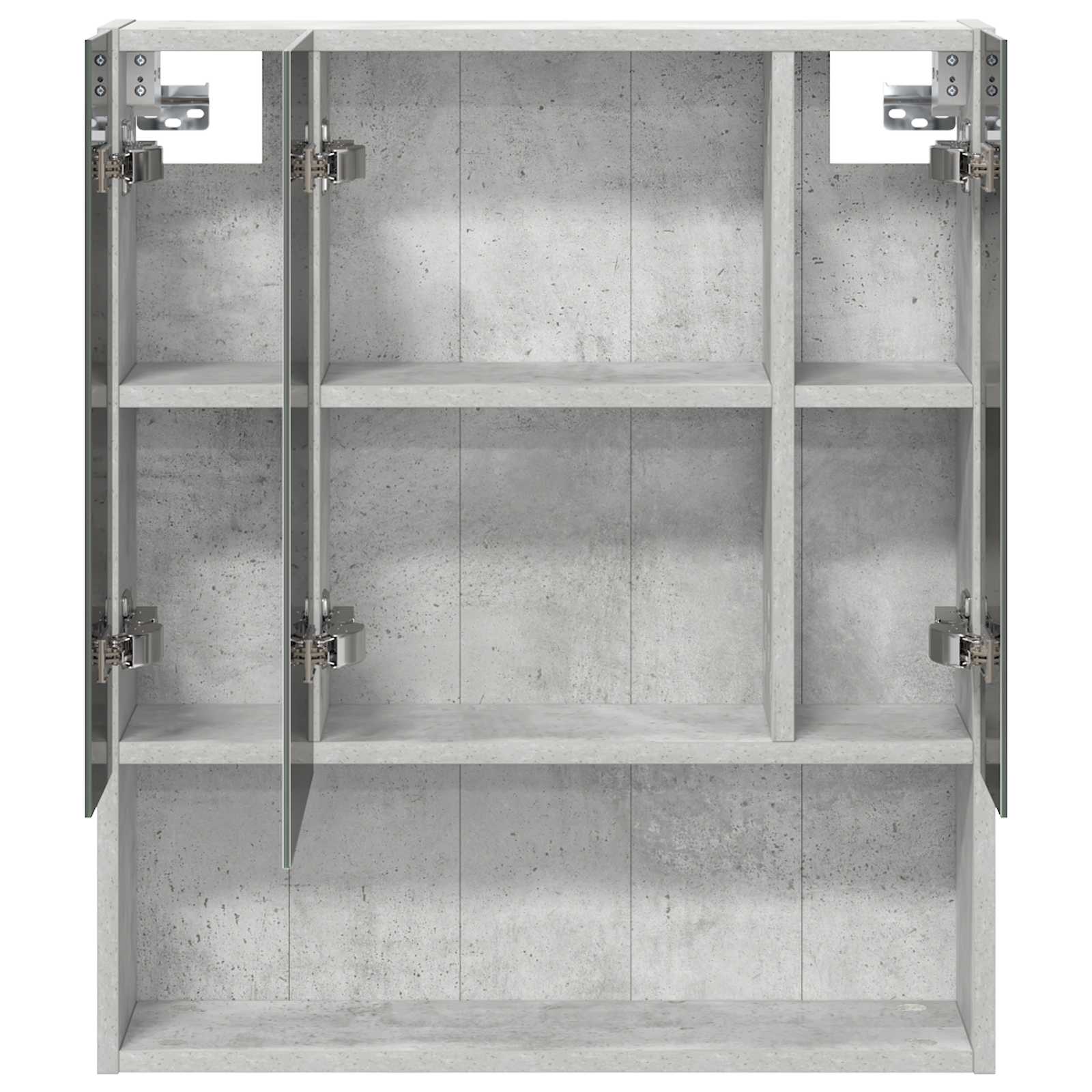 Badeværelsesspejlskab med hylde Beton Grå 60 x 14.5 x 70 cm