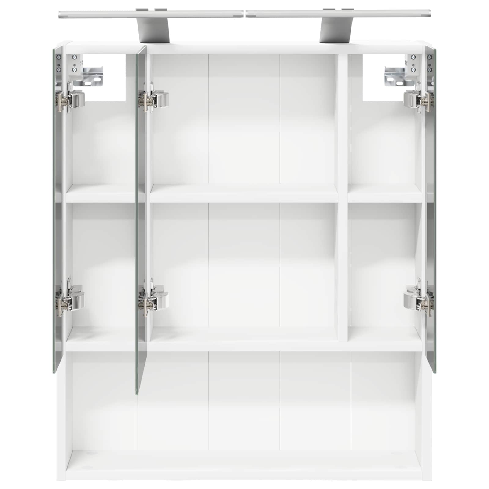 Badeværelsesspejlskab Hvid 60 x 14.5 x 70 cm Konstrueret træ