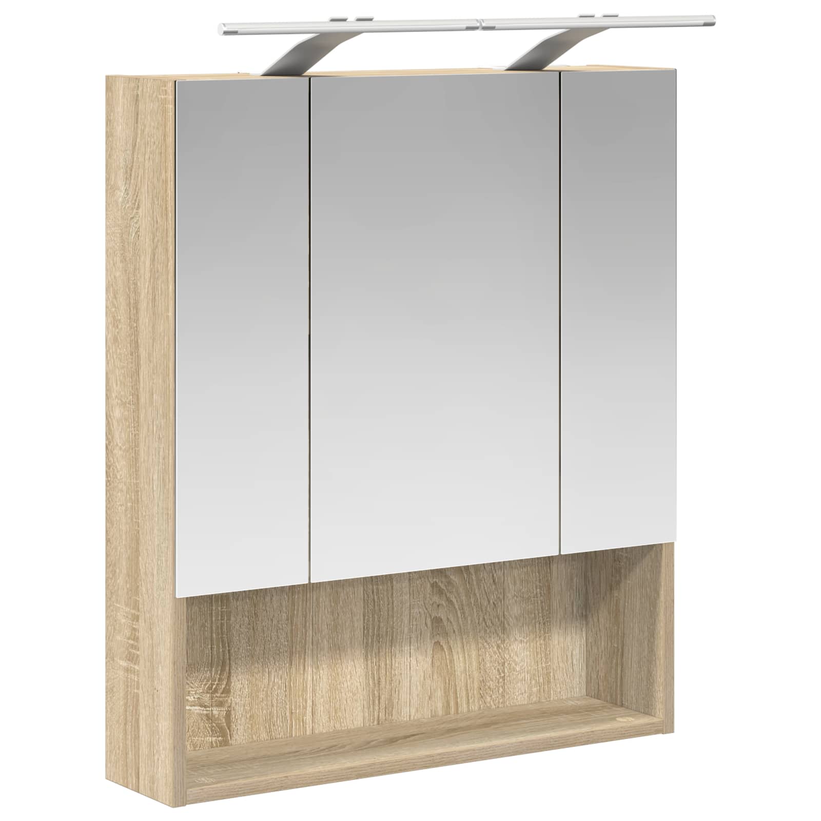 Badeværelsesspejlskab med hylde Sonoma eg 60 x 14.5 x 70 cm