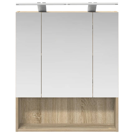 Badeværelsesspejlskab Sonoma eg 60 x 14.5 x 70 cm