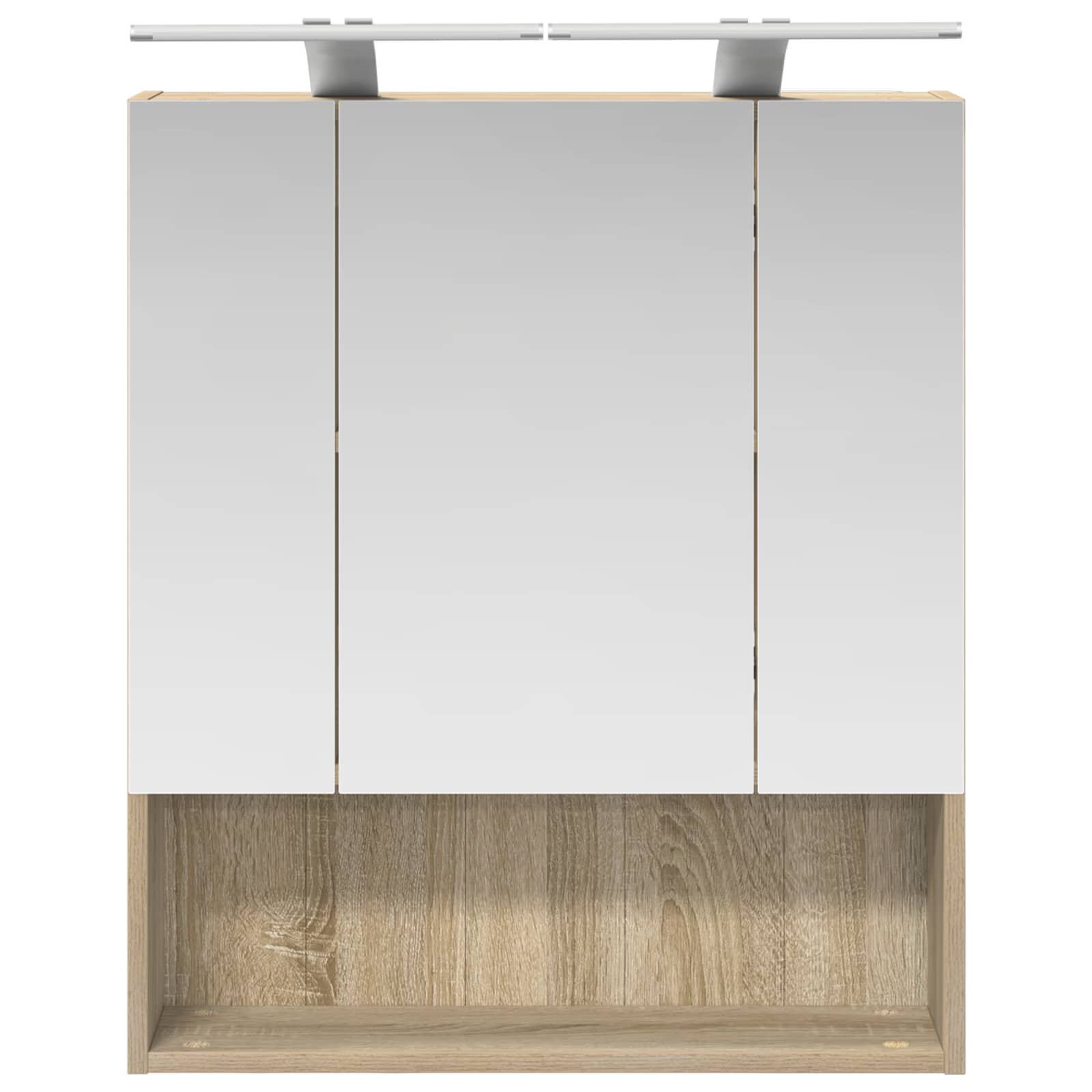 Badeværelsesspejlskab med hylde Sonoma eg 60 x 14.5 x 70 cm