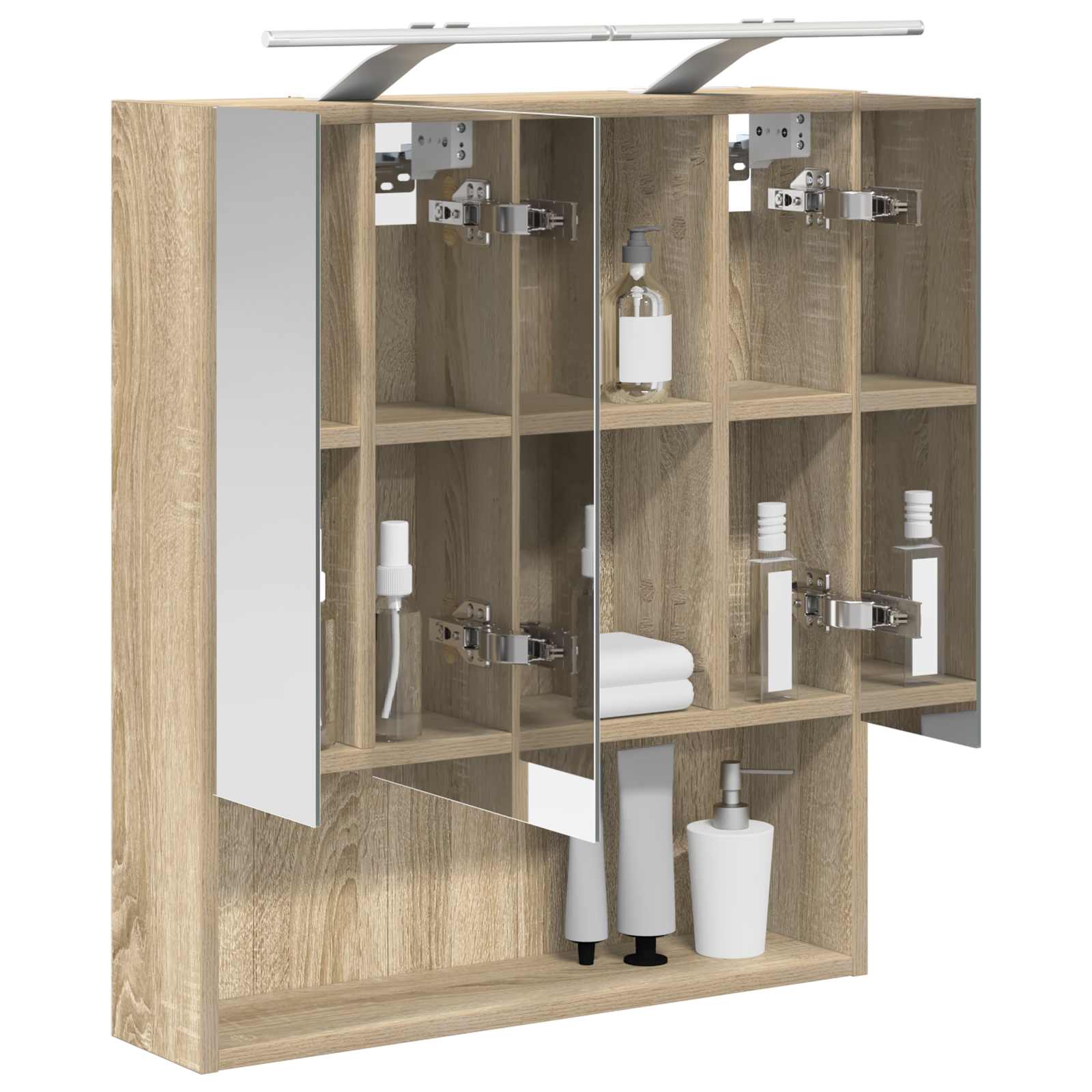 Badeværelsesspejlskab med hylde Sonoma eg 60 x 14.5 x 70 cm