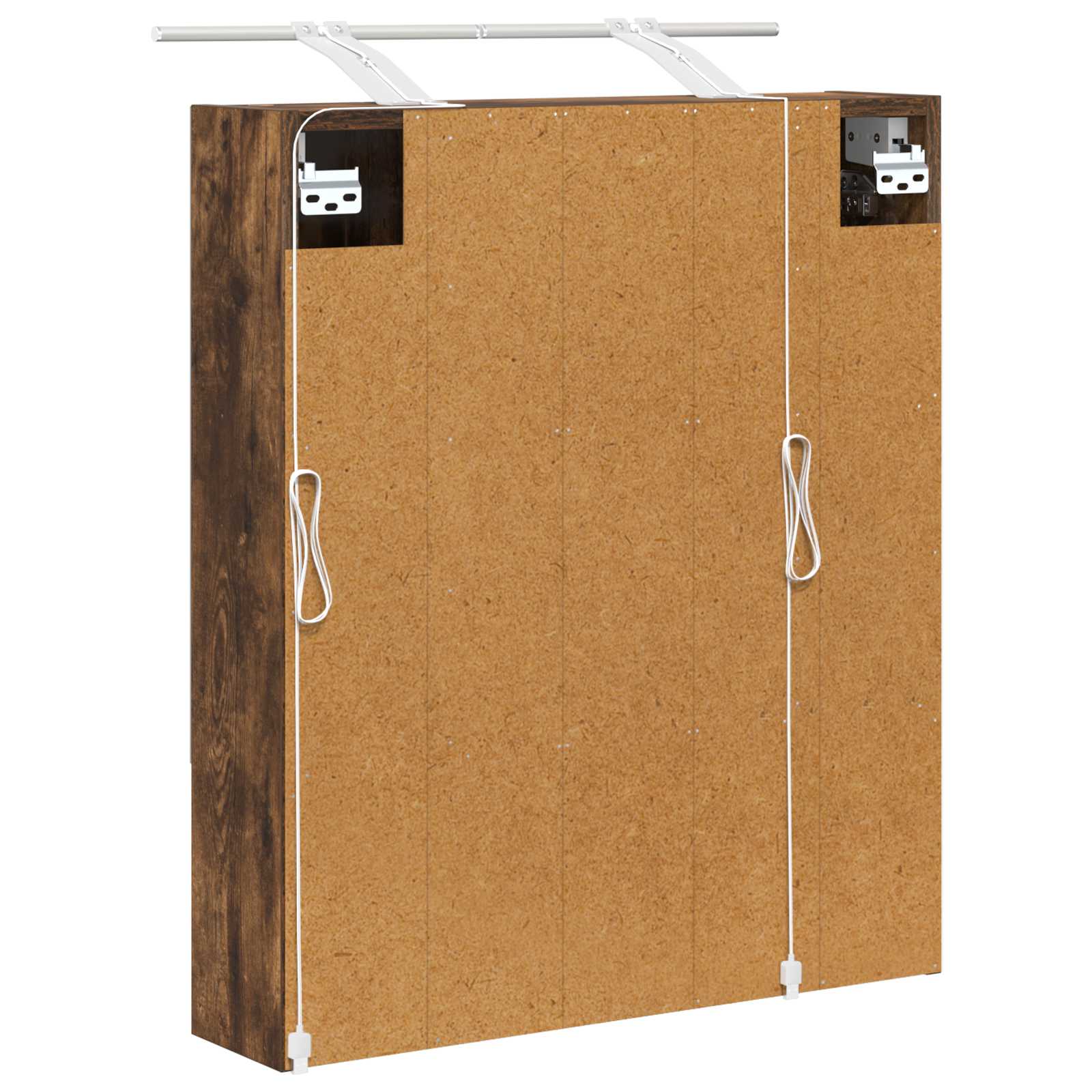 Badeværelsesspejlskab med hylde Røget eg 60 x 14.5 x 70 cm