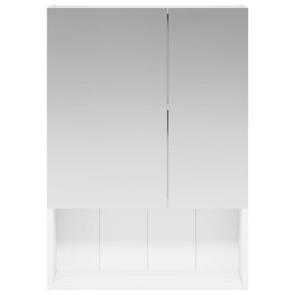 Badeværelsesspejlskab Hvid 50 x 14,5 x 70 cm Konstrueret træ