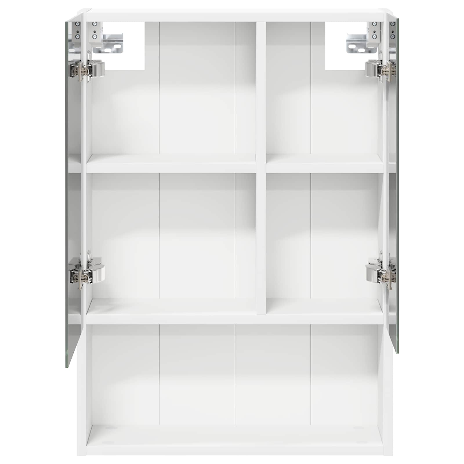 Badeværelsesspejlskab Hvid 50 x 14,5 x 70 cm Konstrueret træ