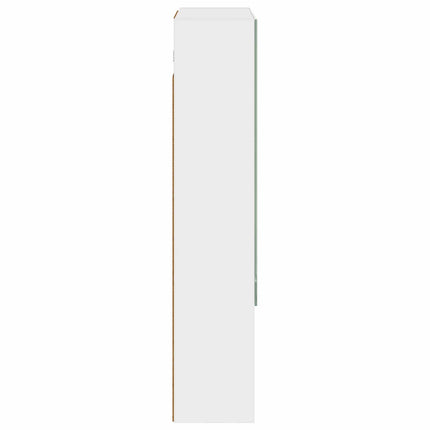 Badeværelsesspejlskab Hvid 50 x 14,5 x 70 cm Konstrueret træ