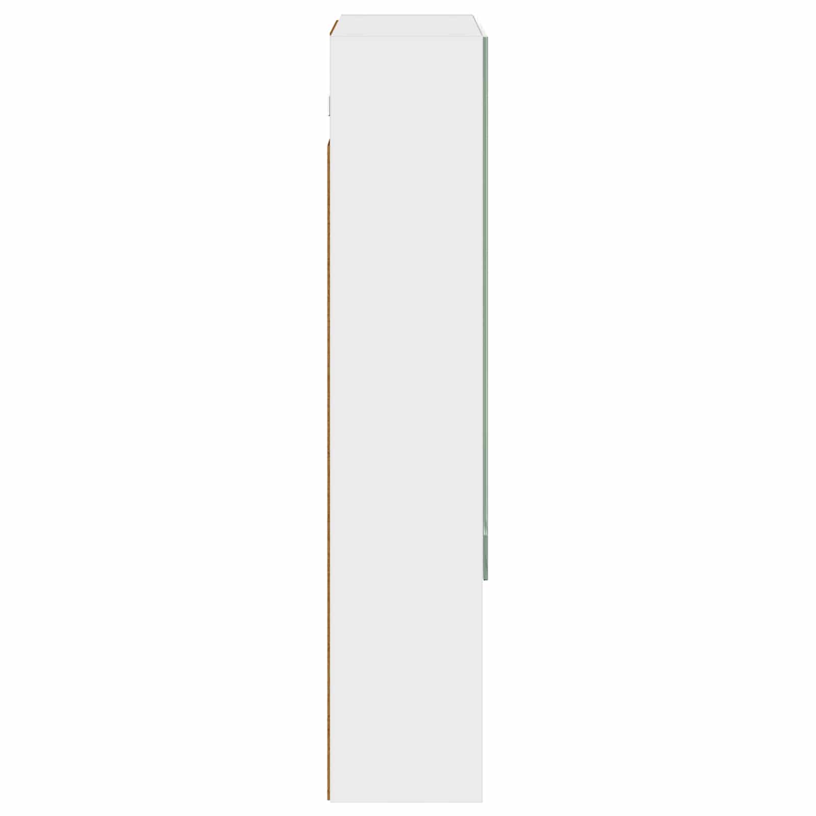 Badeværelsesspejlskab Hvid 50 x 14,5 x 70 cm Konstrueret træ