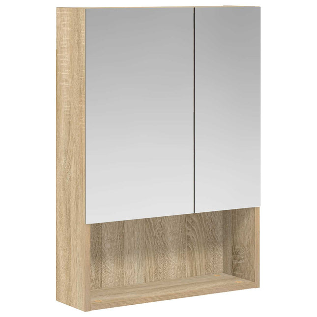 Badeværelsesspejlskab med hylde Sonoma eg 50 x 14,5 x 70 cm