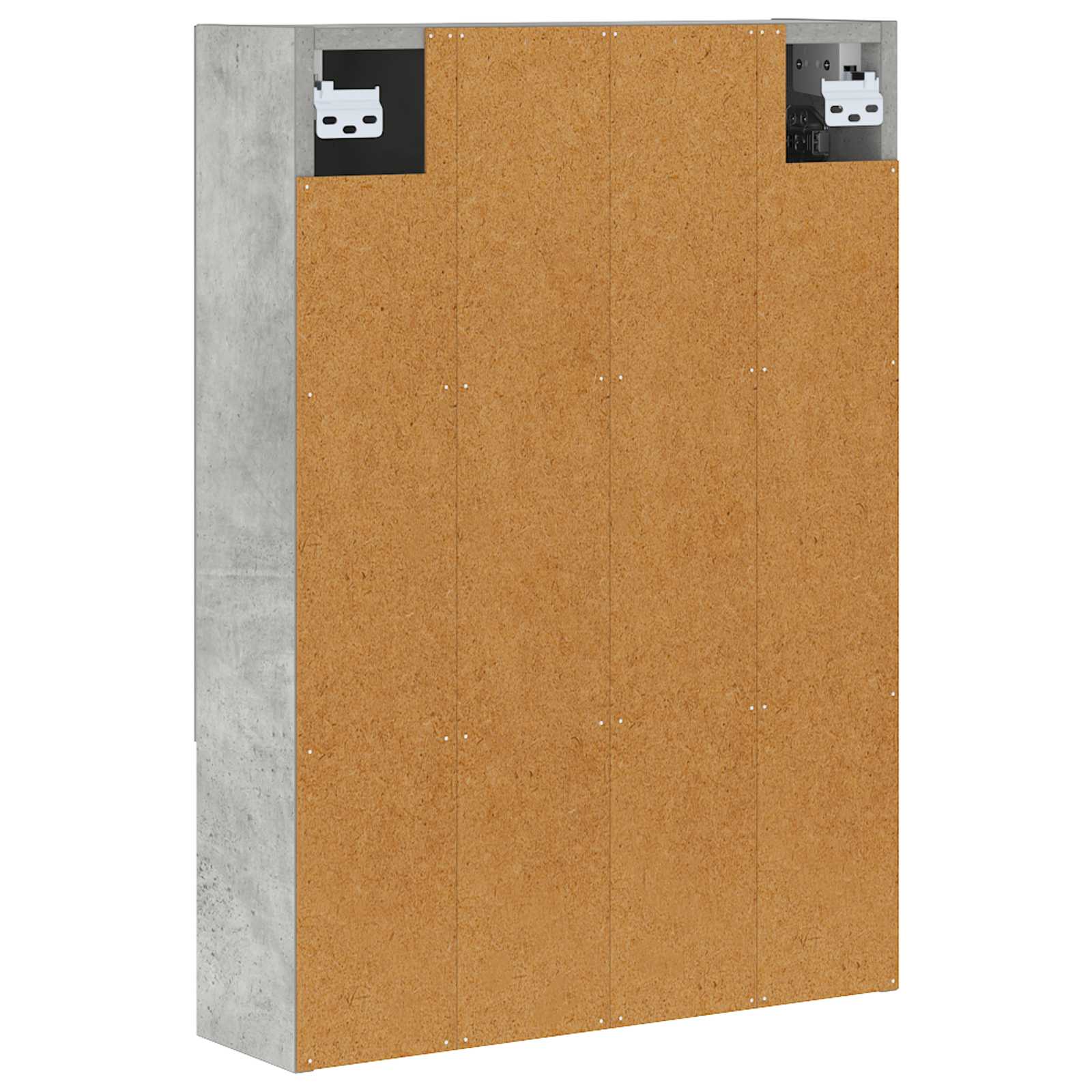 Badeværelsesspejlskab med hylde Beton Grå 50 x 14,5 x 70 cm