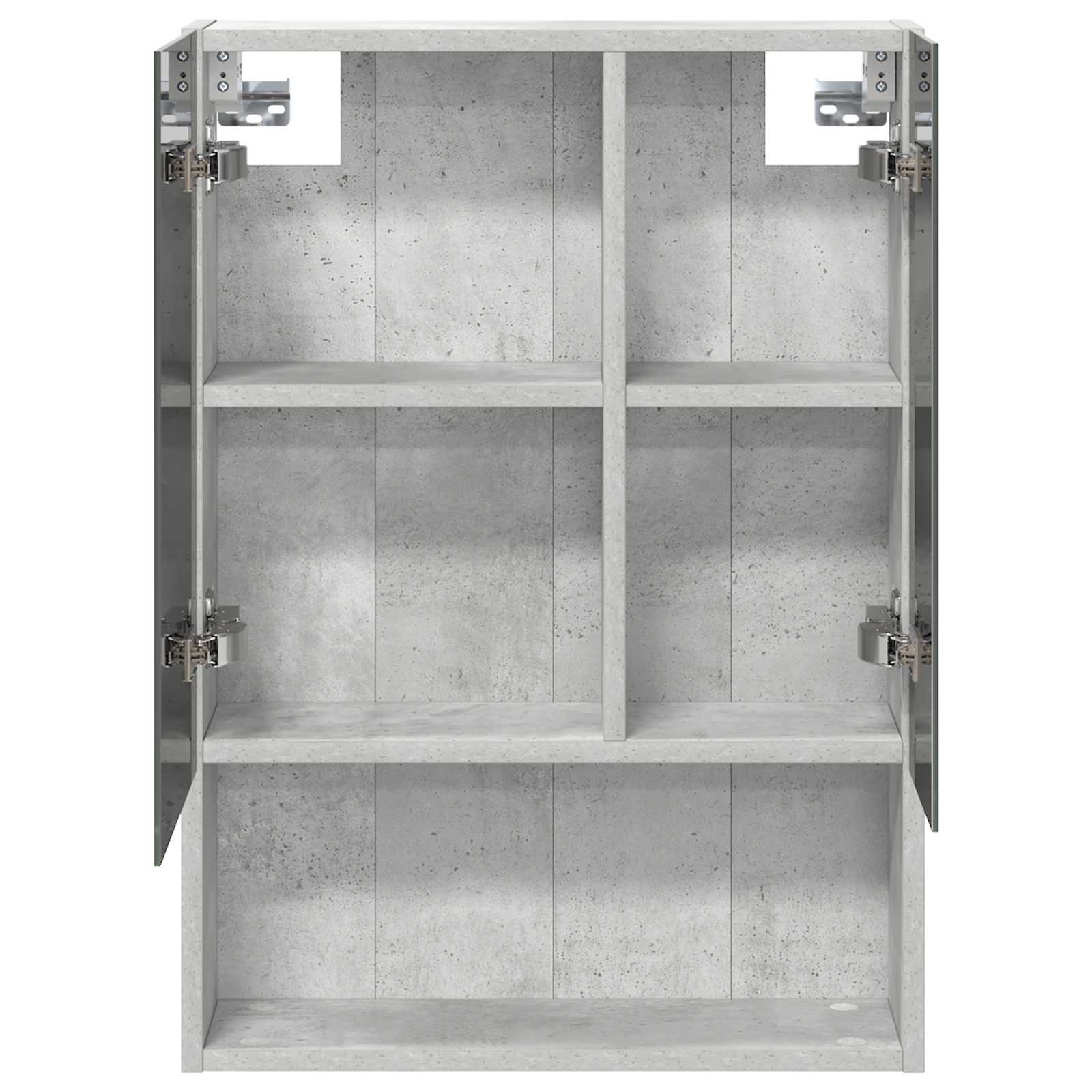Badeværelsesspejlskab med hylde Beton Grå 50 x 14,5 x 70 cm