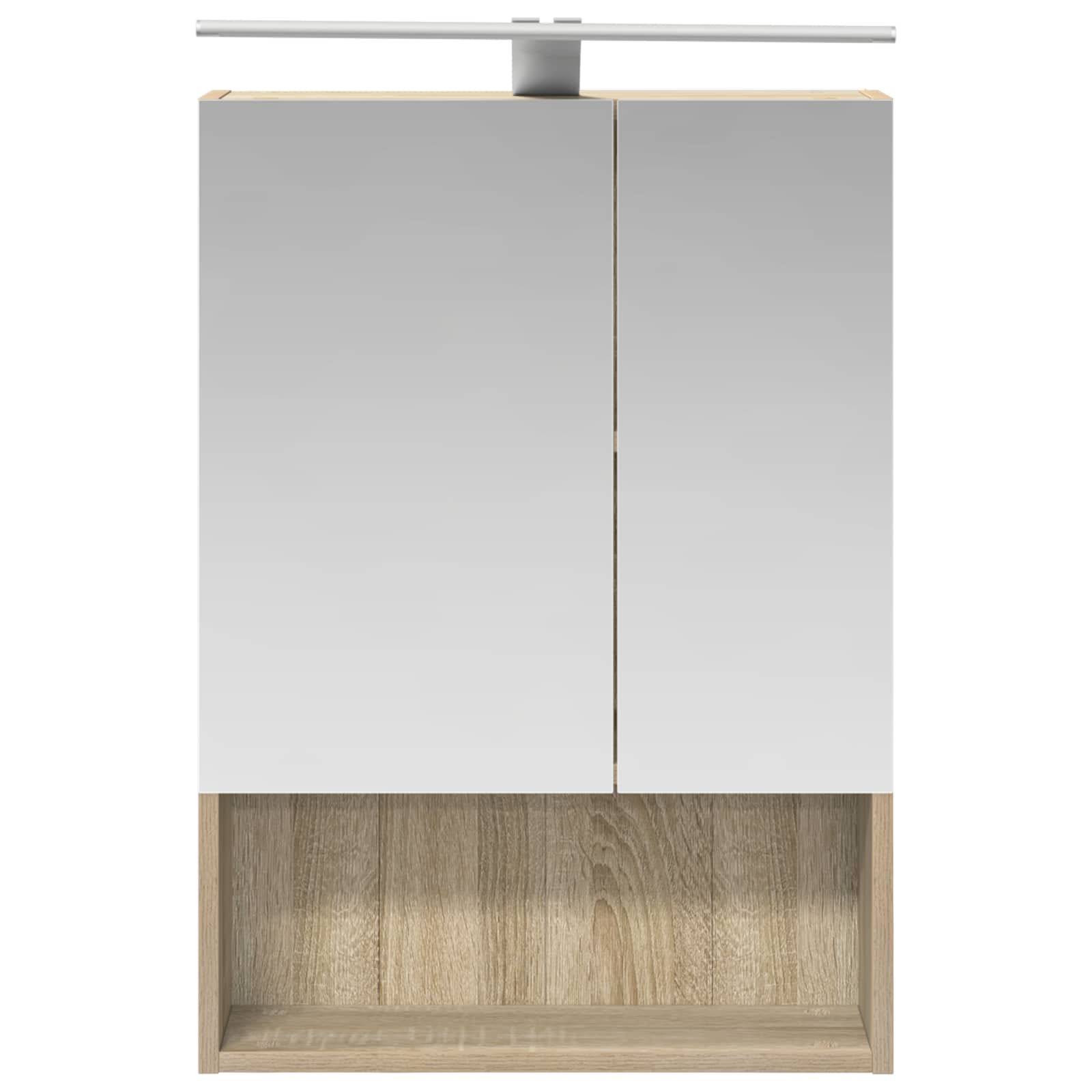 Badeværelsesspejlskab med hylde Sonoma eg 50 x 14,5 x 70 cm