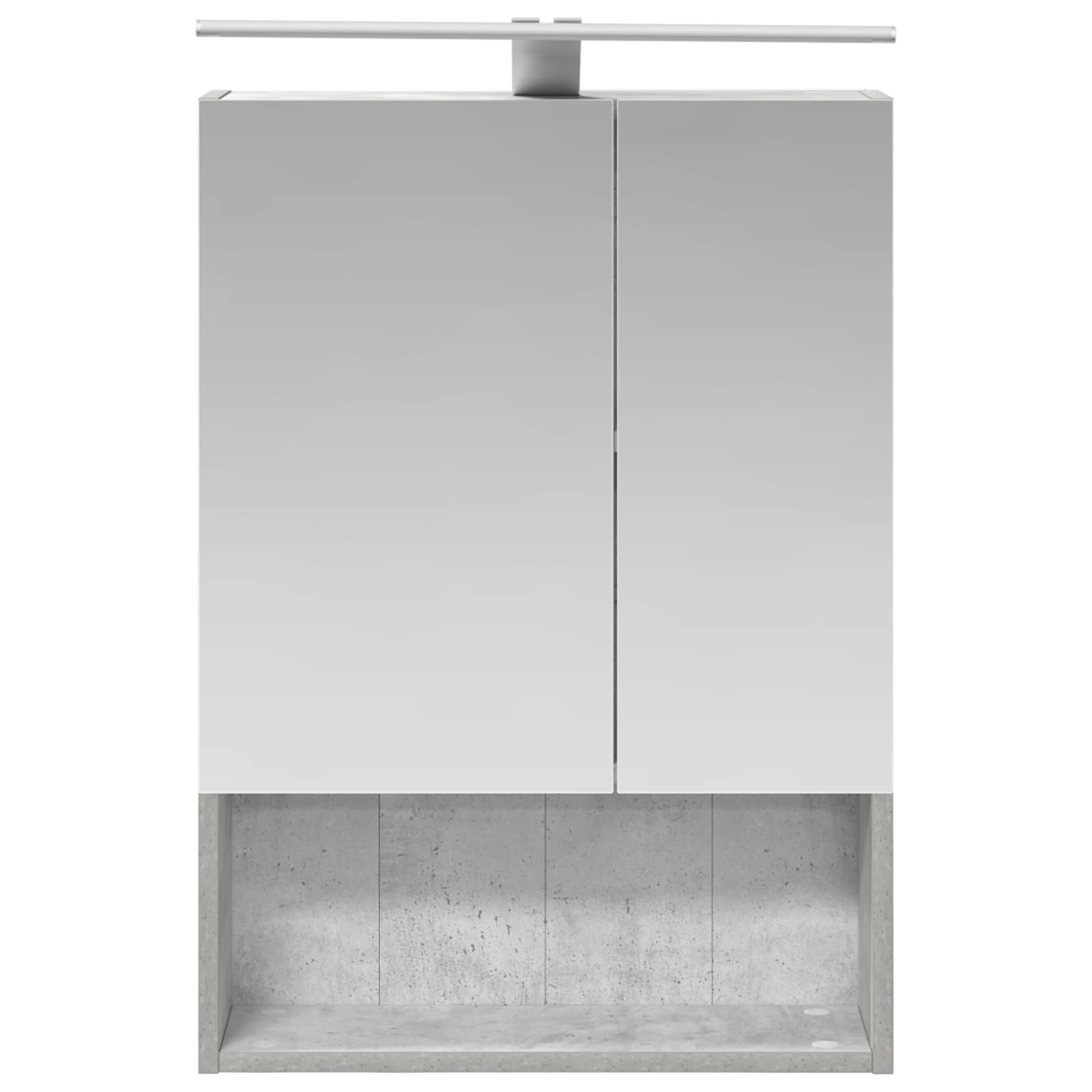 Badeværelsesspejlskab med hylde Beton Grå 50 x 14,5 x 70 cm