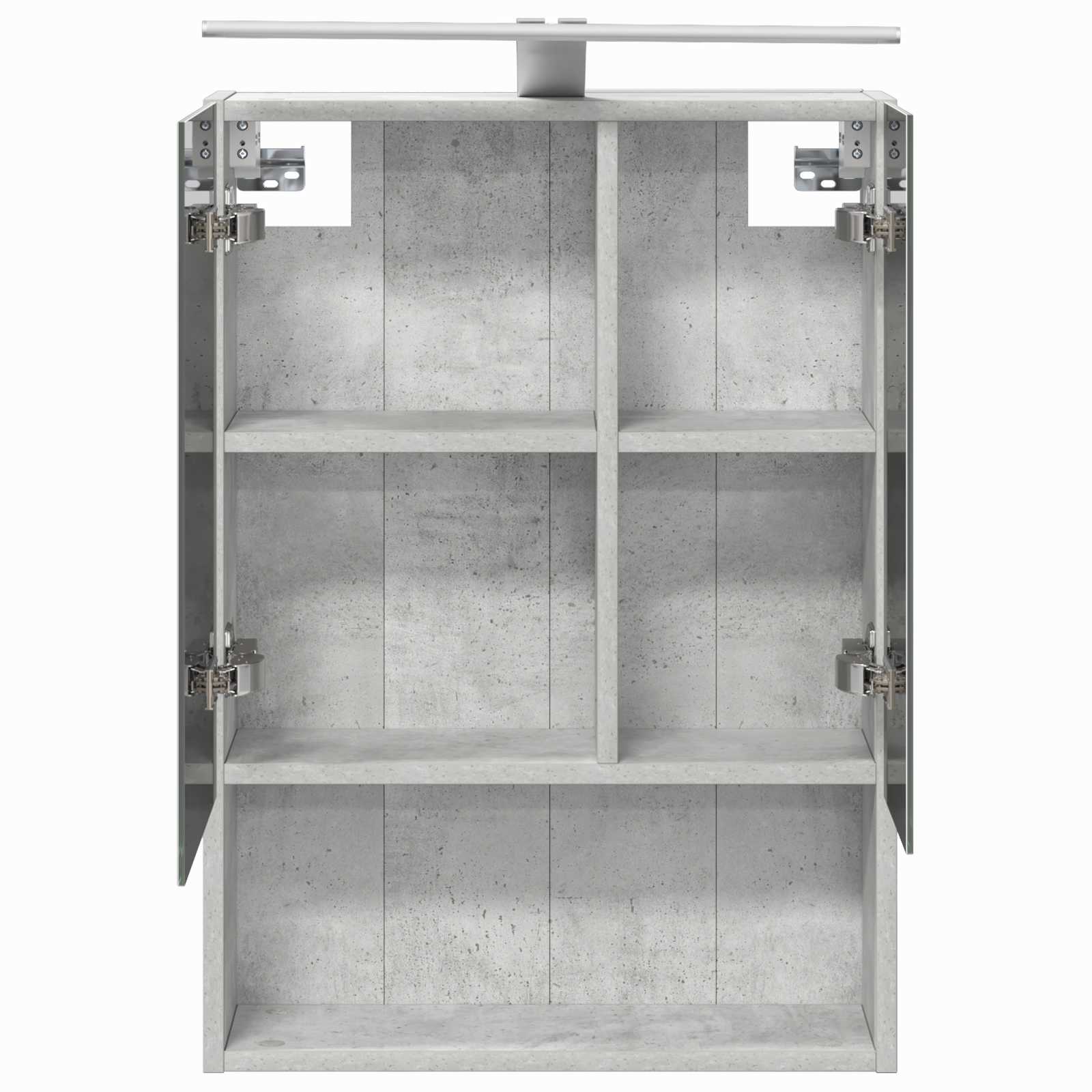 Badeværelsesspejlskab med hylde Beton Grå 50 x 14,5 x 70 cm