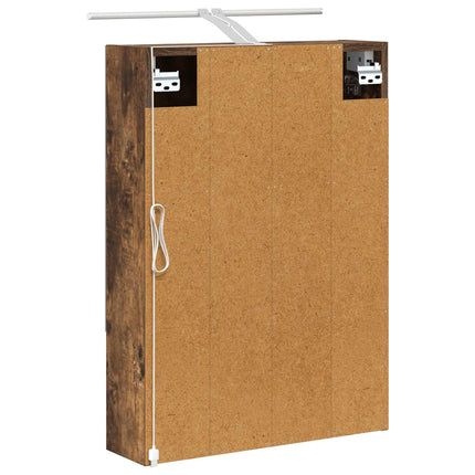 Badeværelsesspejlskab Røget eg 50 x 14,5 x 70 cm