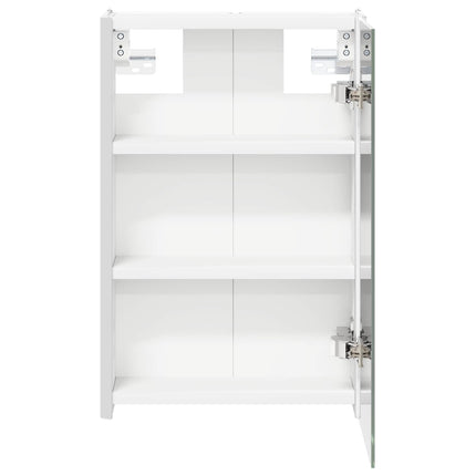 Badeværelsesspejlskab Hvid 33 x 11,5 x 50 cm Konstrueret træ