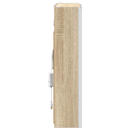 Badeværelsesspejlskab Sonoma eg 33 x 11,5 x 50 cm