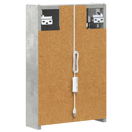 Badeværelsesspejlskab Beton Grå 33 x 11,5 x 50 cm