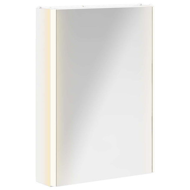 Badeværelsesspejlskab Hvid 43 x 11,5 x 60,5 cm Konstrueret træ