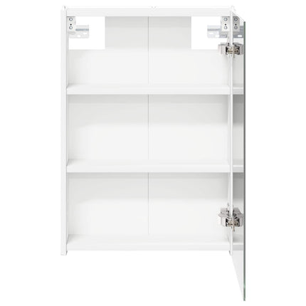 Badeværelsesspejlskab Hvid 43 x 11,5 x 60,5 cm Konstrueret træ