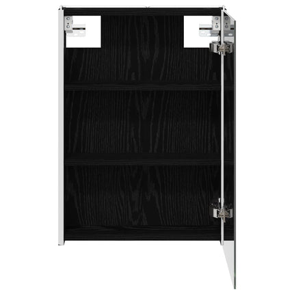 Badeværelsesspejlskab Sort eg 43 x 11,5 x 60,5 cm