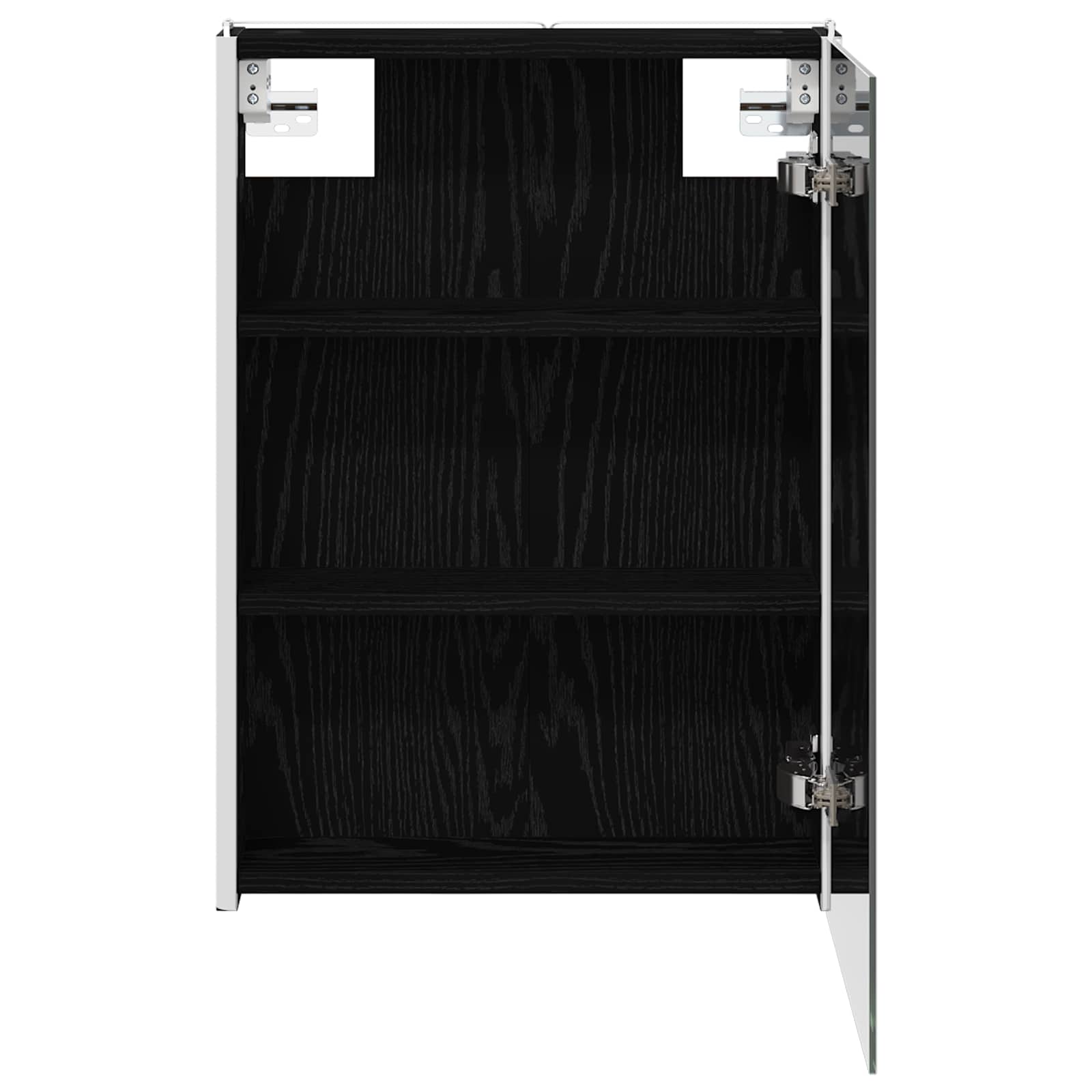 Badeværelsesspejlskab Sort eg 43 x 11,5 x 60,5 cm