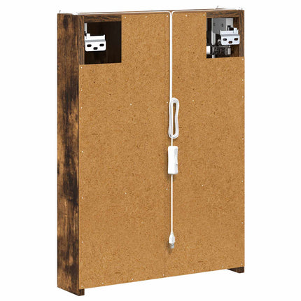 Badeværelsesspejlskab Røget eg 43 x 11,5 x 60,5 cm