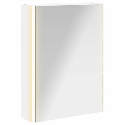 Badeværelsesspejlskab Hvid 53,5 x 15,5 x 70 cm Konstrueret træ