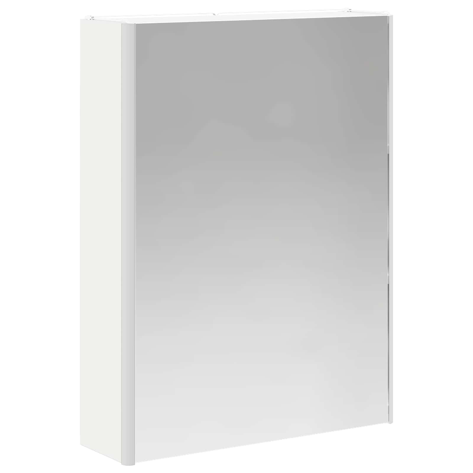 Badeværelsesspejlskab Hvid 53,5 x 15,5 x 70 cm Konstrueret træ