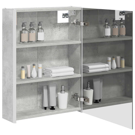 Badeværelsesspejlskab Beton Grå 53 x 15,5 x 70 cm