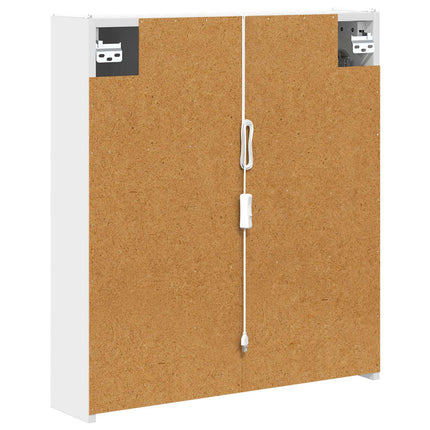 Badeværelsesspejlskab Hvid 63,5 x 15,5 x 70 cm Konstrueret træ