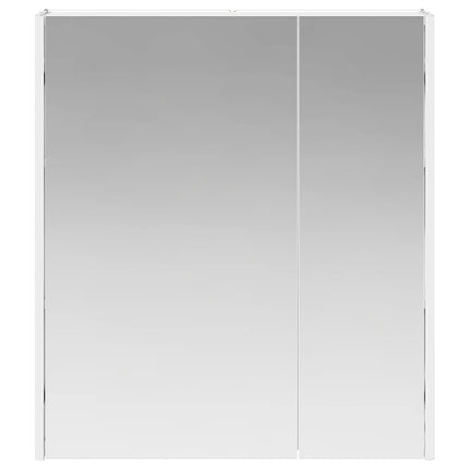 Badeværelsesspejlskab Hvid 63,5 x 15,5 x 70 cm Konstrueret træ