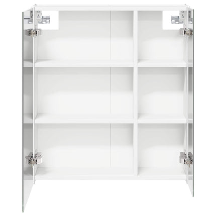 Badeværelsesspejlskab Hvid 63,5 x 15,5 x 70 cm Konstrueret træ