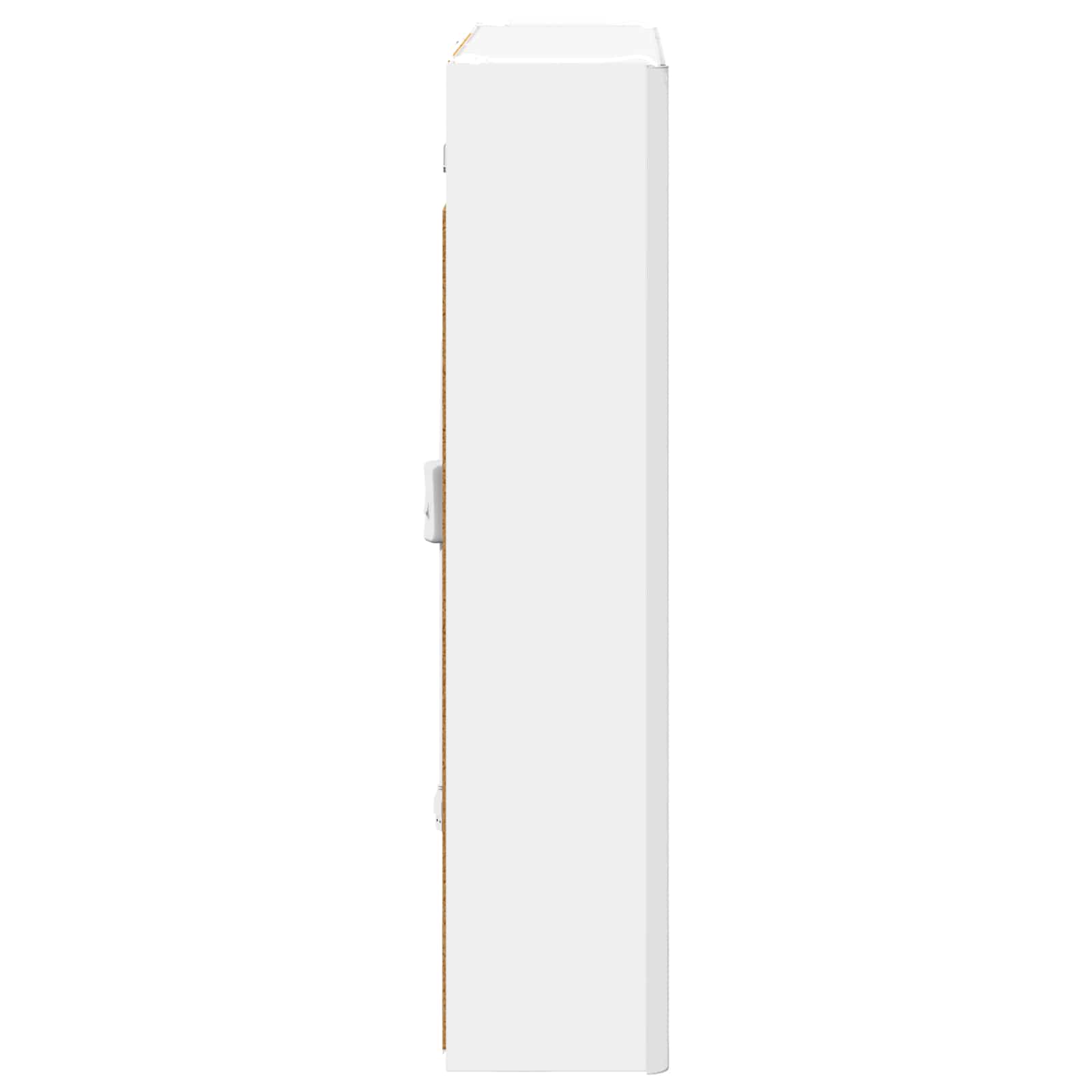 Badeværelsesspejlskab Hvid 63,5 x 15,5 x 70 cm Konstrueret træ