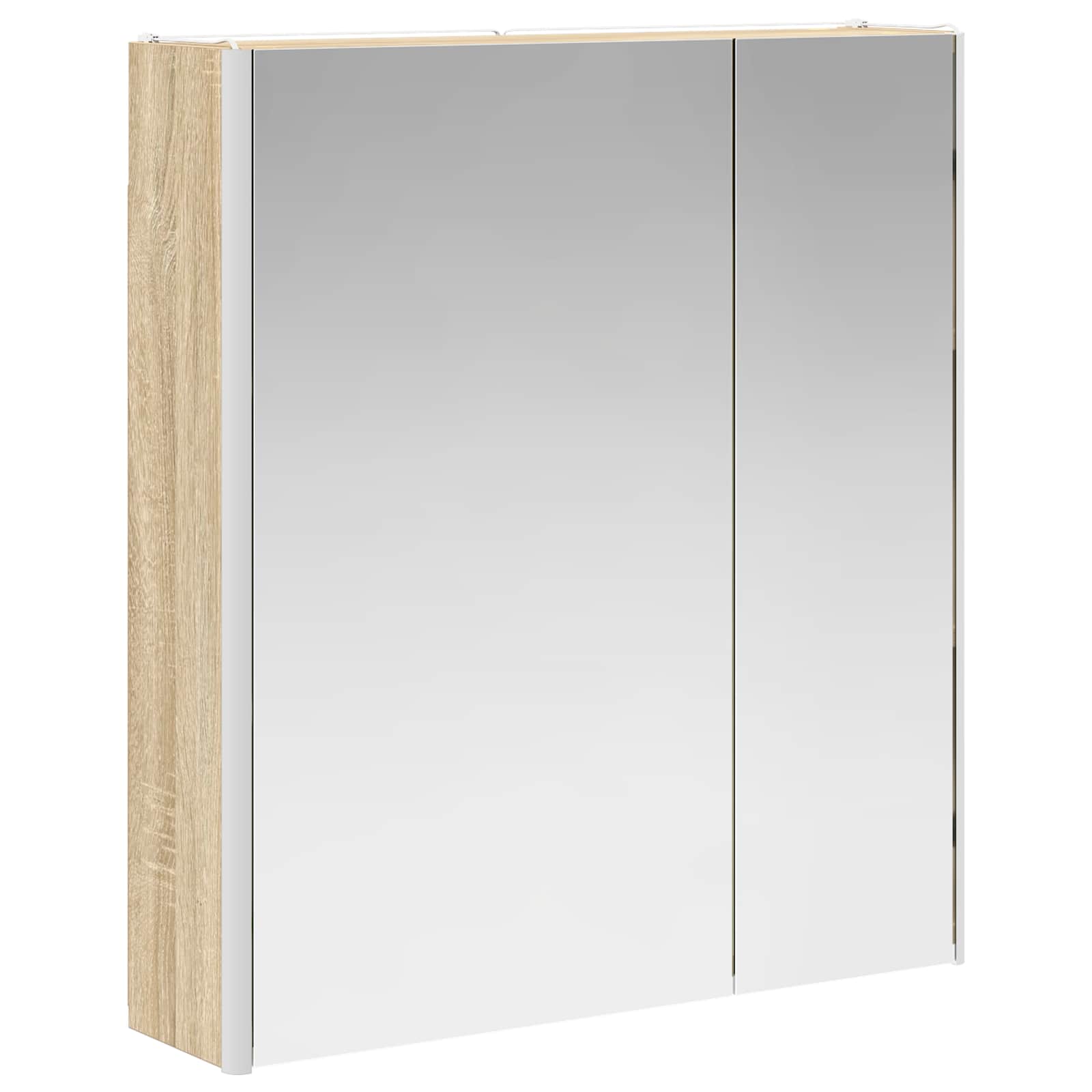 Badeværelsesspejlskab Sonoma eg 63,5 x 15,5 x 70 cm