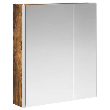Badeværelsesspejlskab Røget eg 63,5 x 15,5 x 70 cm
