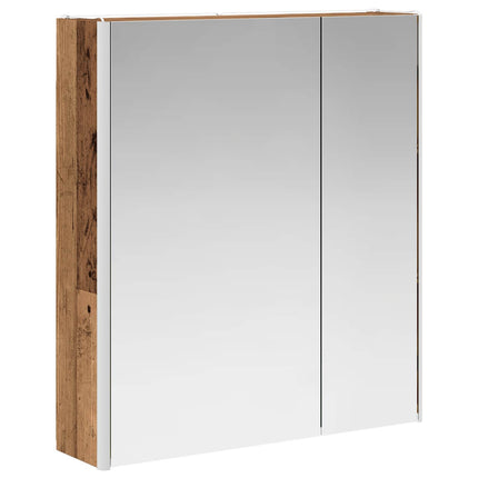 Badeværelsesspejlskab Gammelt træ 63,5 x 15,5 x 70 cm